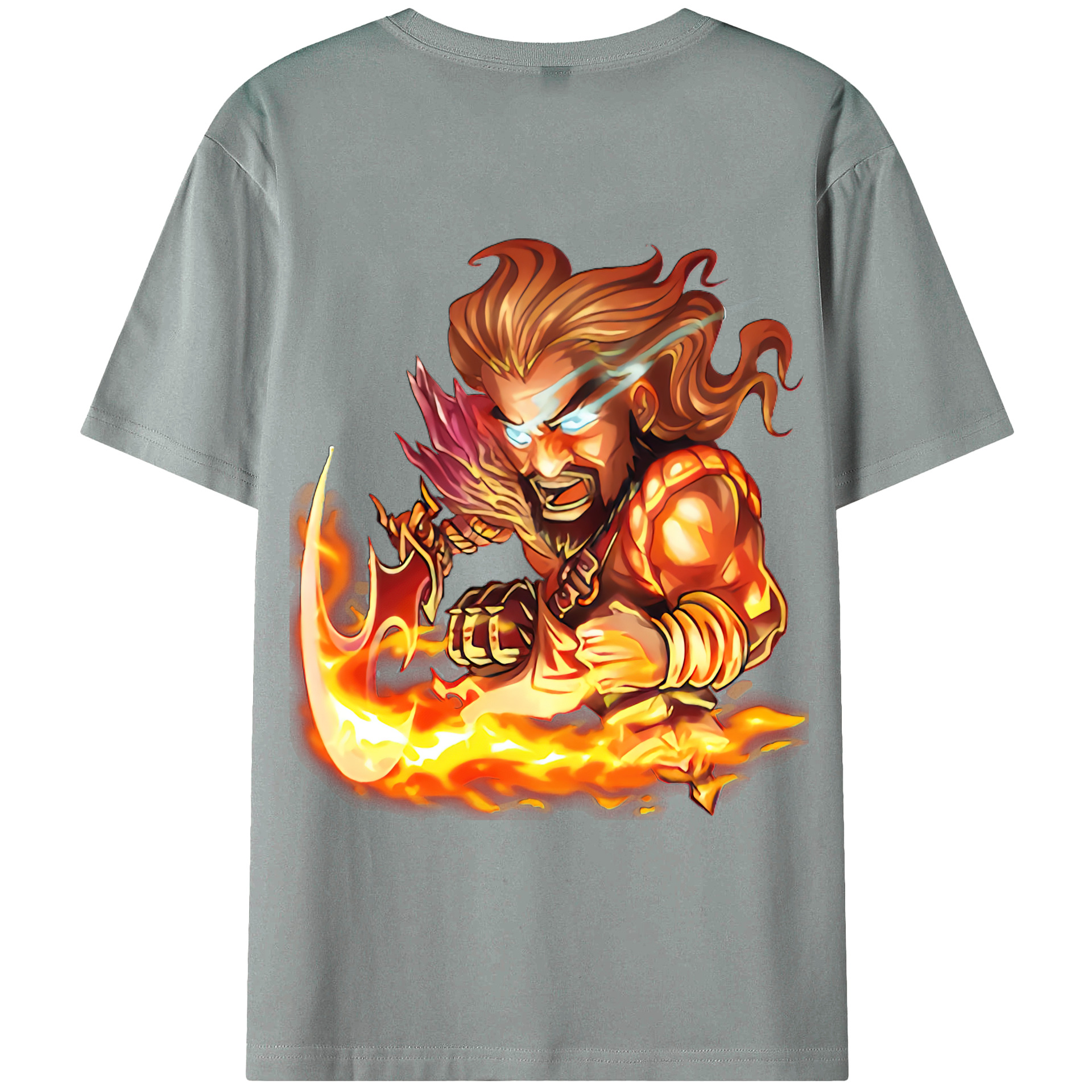 （画像用） リーグ・オブ・レジェンド League of Legends LOL 綿100％ メンズ半袖Tシャツ（バックプリント） 通気性